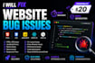 fix website bug issues