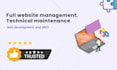 do full website management, technical maintenance, web development and SEO
