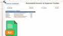 create an automated excel income and expense tracker