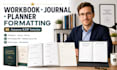 workbook formatting journal interior design, amazon KDP workbook formatting