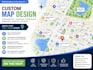 create google maps style map, custom location map, infographic map, business map