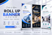 design professional roll up banners in 12 hours