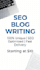 write SEO blog article and website content