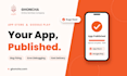 submit your app to app store and google play and fix bugs and debug errors