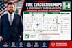 draft fire evacuation maps and emergency egress layouts for your building