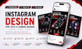 design premium instagram posts for tech and gaming brands