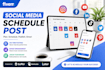schedule social media post using buffer, hootsuite, later