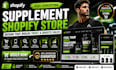 design a supplement shopify store supplement website health supplement