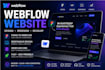 webflow website, redesign webflow, figma to webflow, landing page, webflow cms