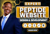 peptide wordpress website, research peptide, supplement website, woocommerce