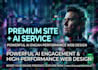 website premium com chat de atendimento automatico com ia