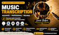 transcribe songs into sheet music with perfect notation