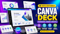 design editable canva powerpoint presentation deck template, brandkit in 24hours