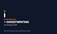 research and ghostwrite a profitable amazon KDP ebook