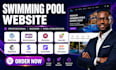 swimming pool website construction website landscaper crm website patio deck