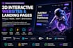do 3d interactivewebsite landing page 3d website threejs webgl gsap 3d animation