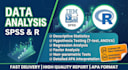 do statistical data analysis in spss and r with interpretation
