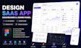 design figma saas app dashboard admin panel ui ux wireframe prototype app design