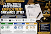 write a professional employment grievance letter