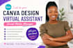 canva design virtual assistant social media manager canva design VA