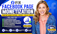 fix facebook page monetization, content monetization, payout and policy issues