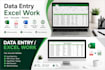 do accurate data entry, copy paste and web research