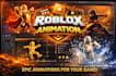 create custom roblox 3d animation, vfx, emotes and game cutscenes