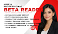 professionally beta read your novel with indepth feedback