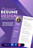 design a professional and modern resume CV