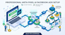 setup meta pixel page view tracking and a facebook ads campaign