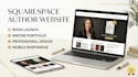 design squarespace author website writer website author book launch book website