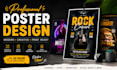 create morden and professional posters design for you work