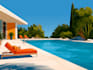 draw modern and luxury pool design