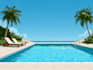 draw render swimming pool, backyard, villa landscape
