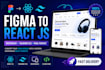 convert figma design to responsive react js website
