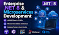 build enterprise net 8 microservices and rest apis