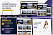 create a professional wordpress business website