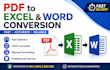 convert PDF to excel and word accurately