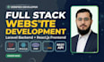 do website development as full stack laravel and react js
