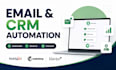 setup hubspot, mailchimp CRM and email automation