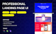 design professional landing page UI UX in figma