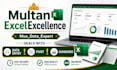 create excel dashboard, data entry and data analysis