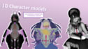 design 3d character models for vtuber, gaming, or vrchat