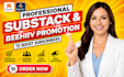 virally promote your substack article substack page beehiiv to boost subscribers