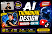 create professional youtube thumbnail designs