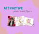 promotional posters and flyers