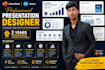 create  PPT presentation market , edutaction
