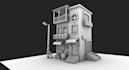create game ready 3d stylized building and environment props