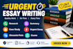 do urgent essay writing as an essay writer