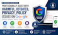 professionally assist with harmful, outdated, privacy, policy issues on google